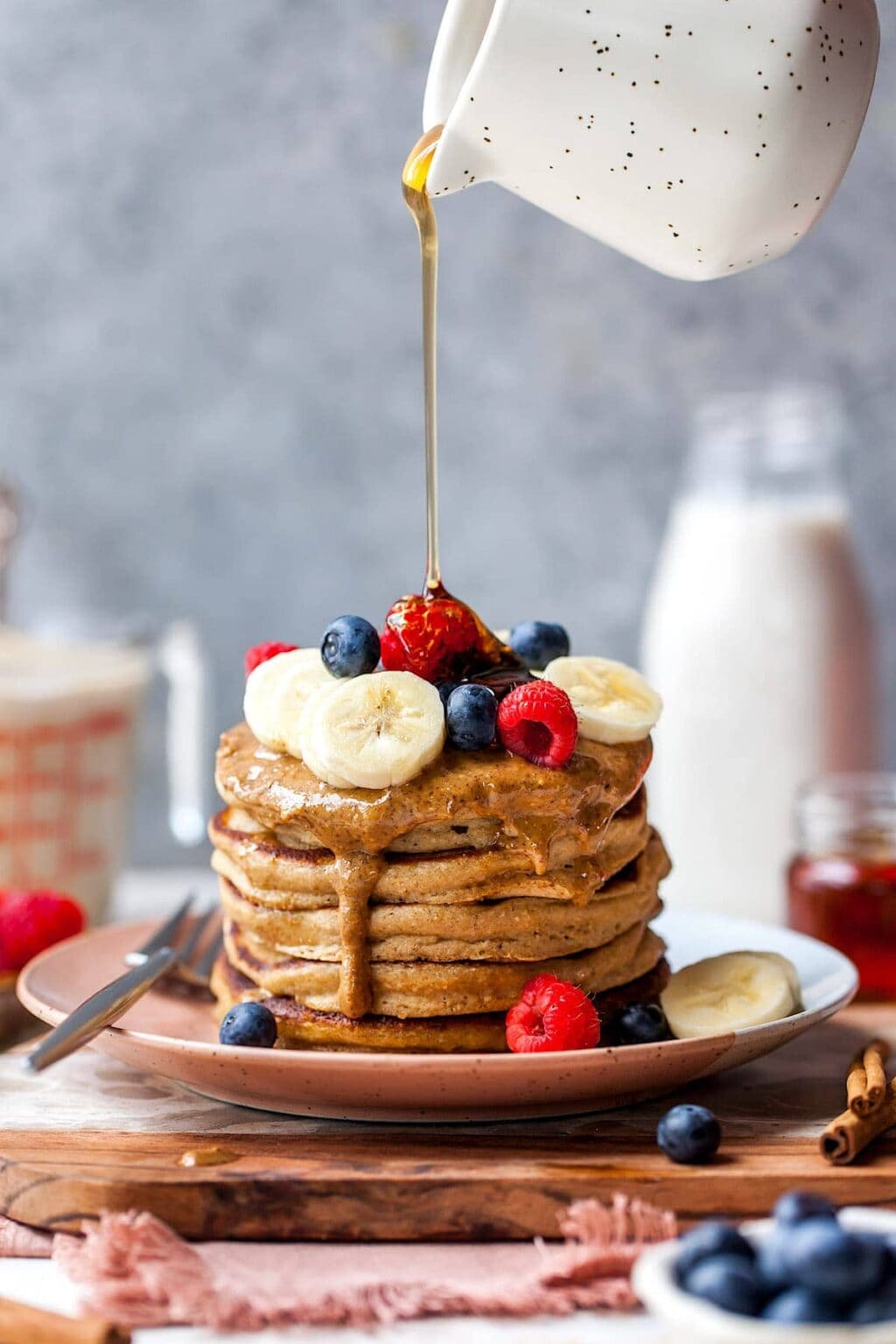 Easy Blender Pancakes {Flourless} Two Peas & Their Pod