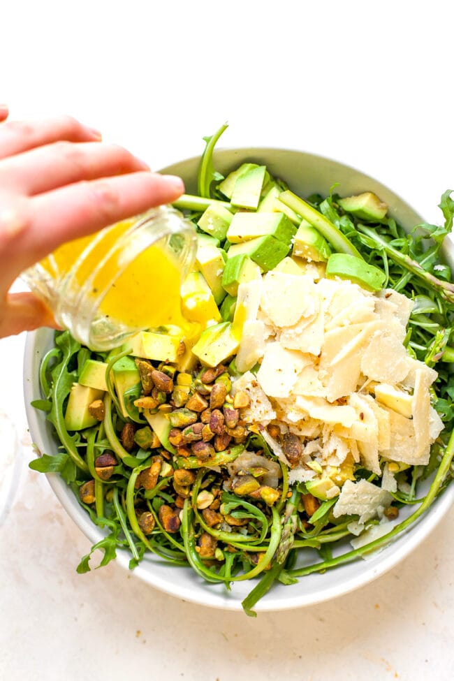 Shaved Asparagus Salad Ingredients