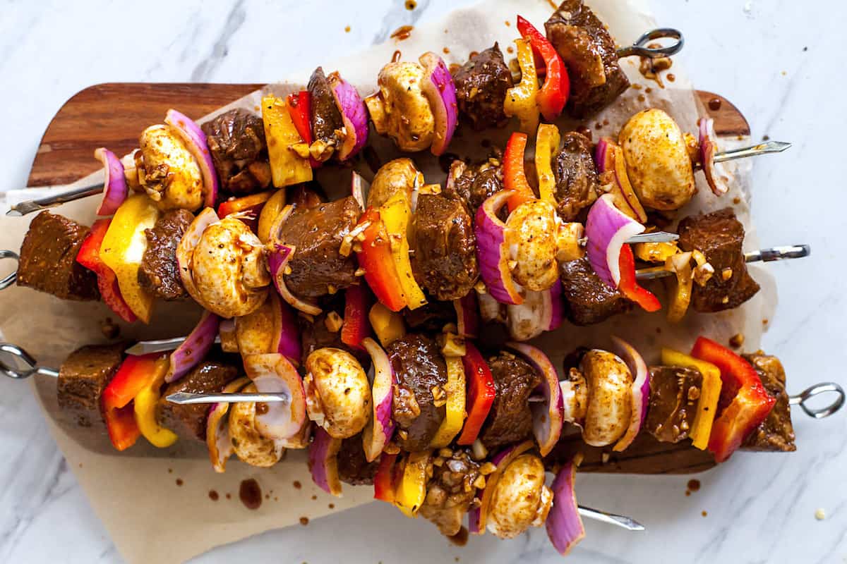 Steak Kabobs {With Steak Marinade} Two Peas & Their Pod