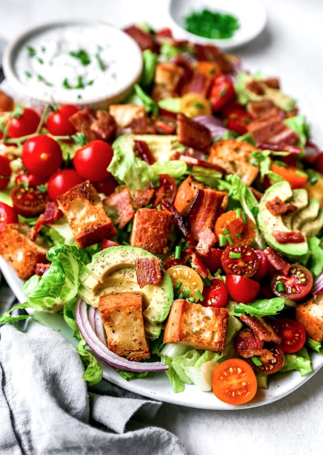 BLT Salad on platter