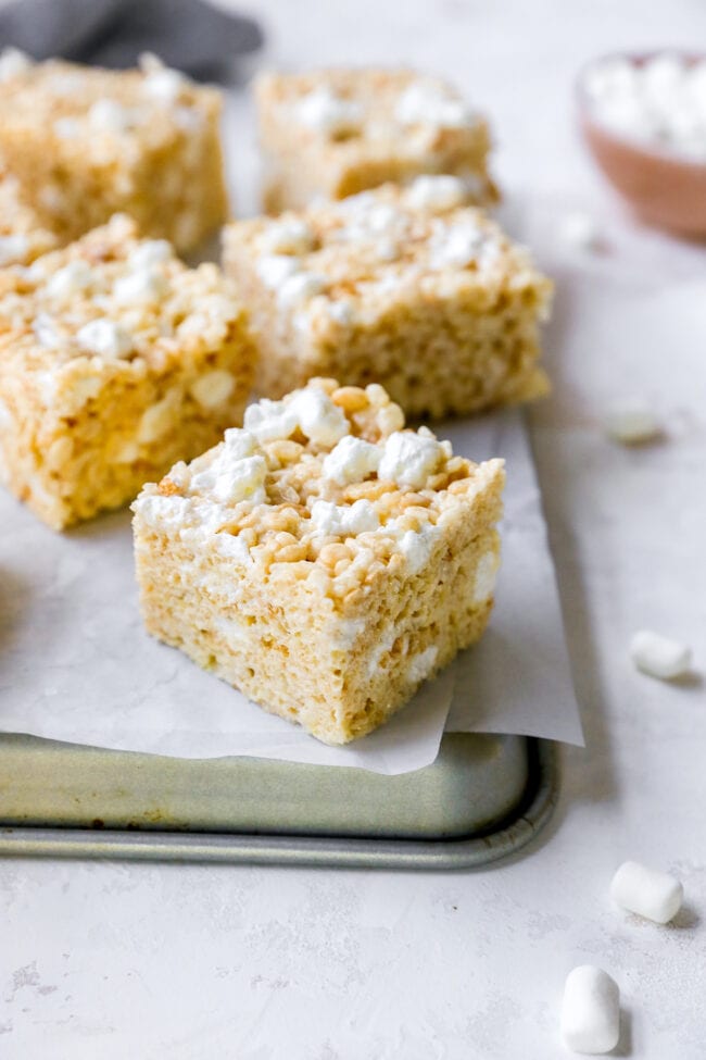 Rice Krispie Treats {Thick & Gooey} - Two Peas & Their Pod