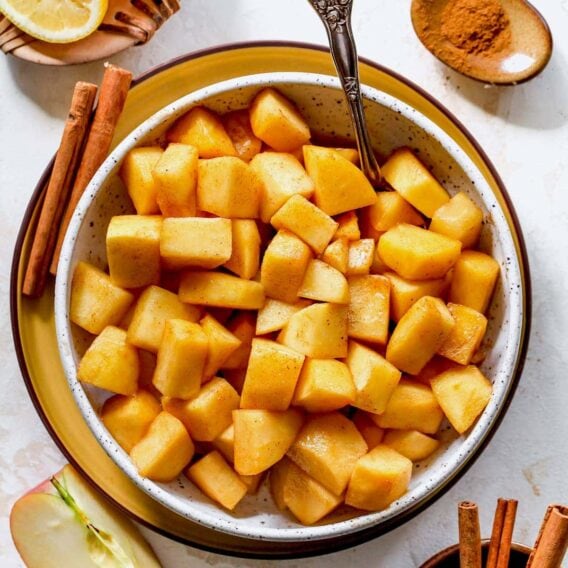 Skillet Cinnamon Apples {Easy} Two Peas & Their Pod