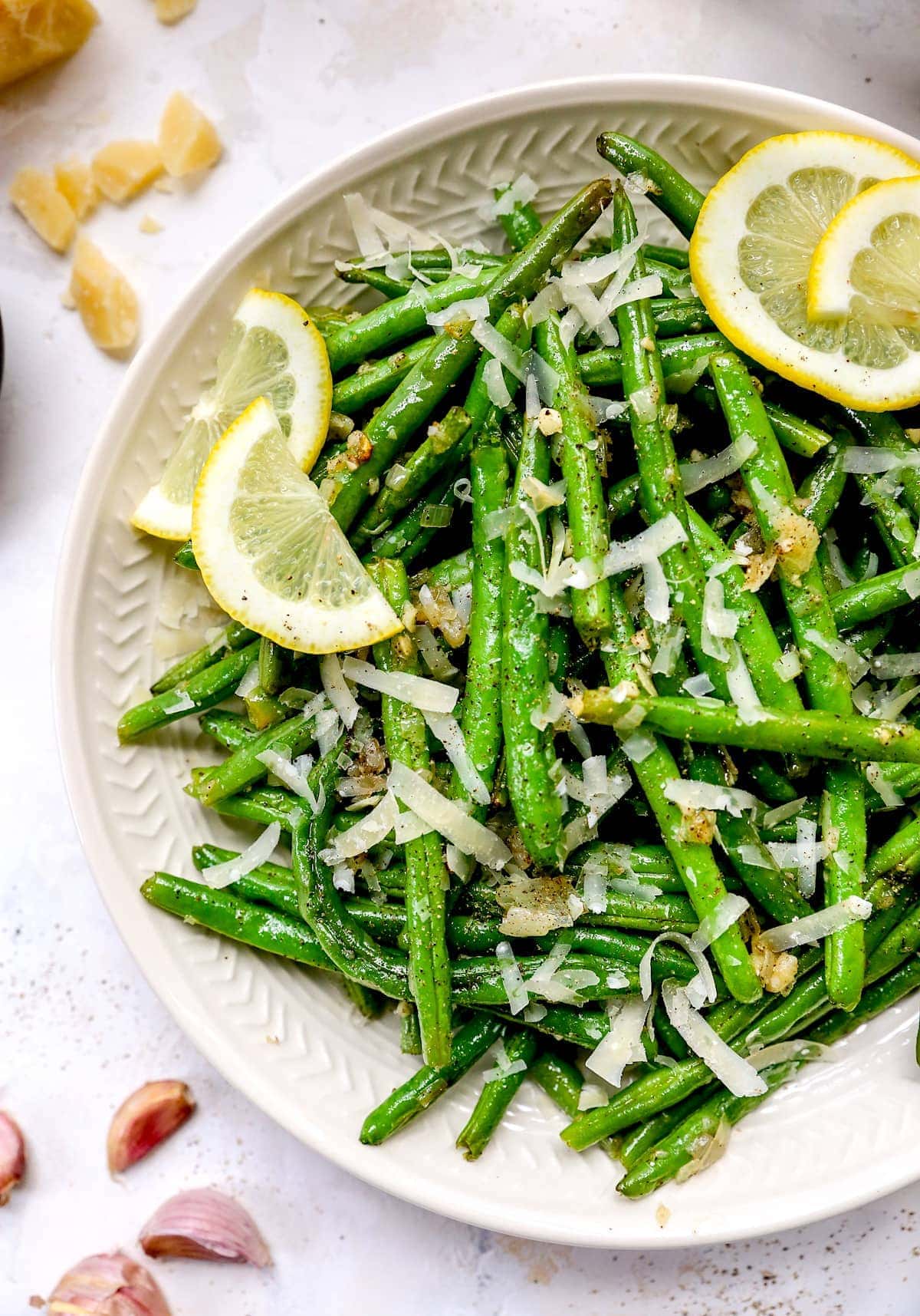 Oven Roasted Green Beans with Parmesan - Healthier Dishes