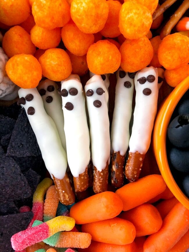 Halloween snack board