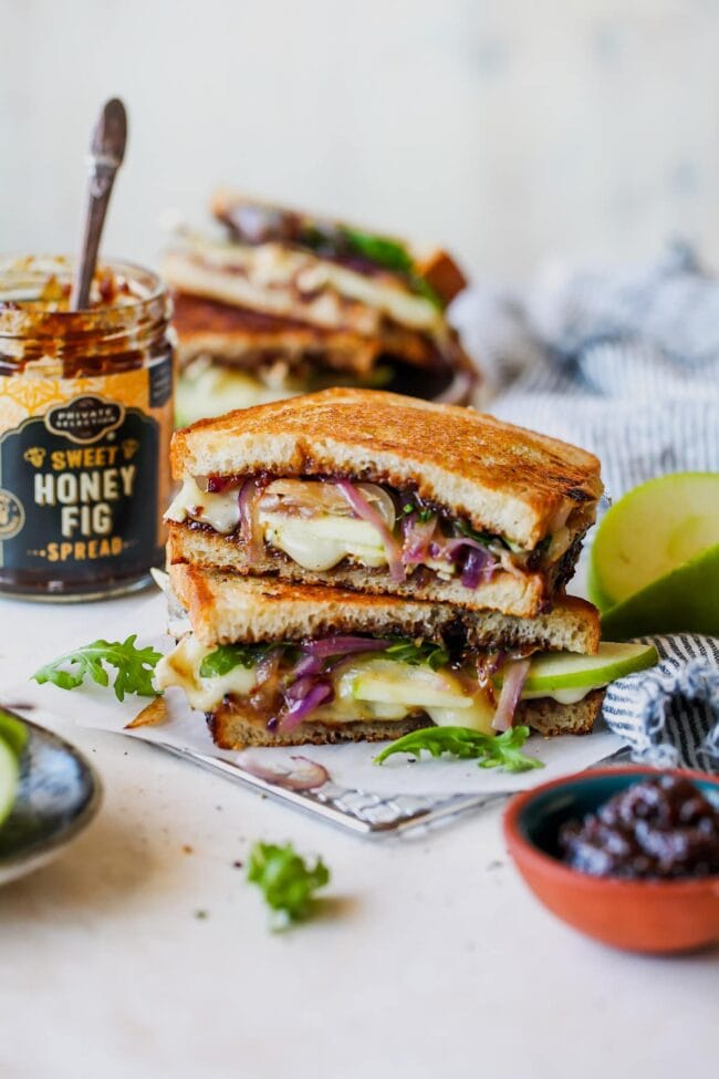 Brie Fig and Apple Grilled Cheese