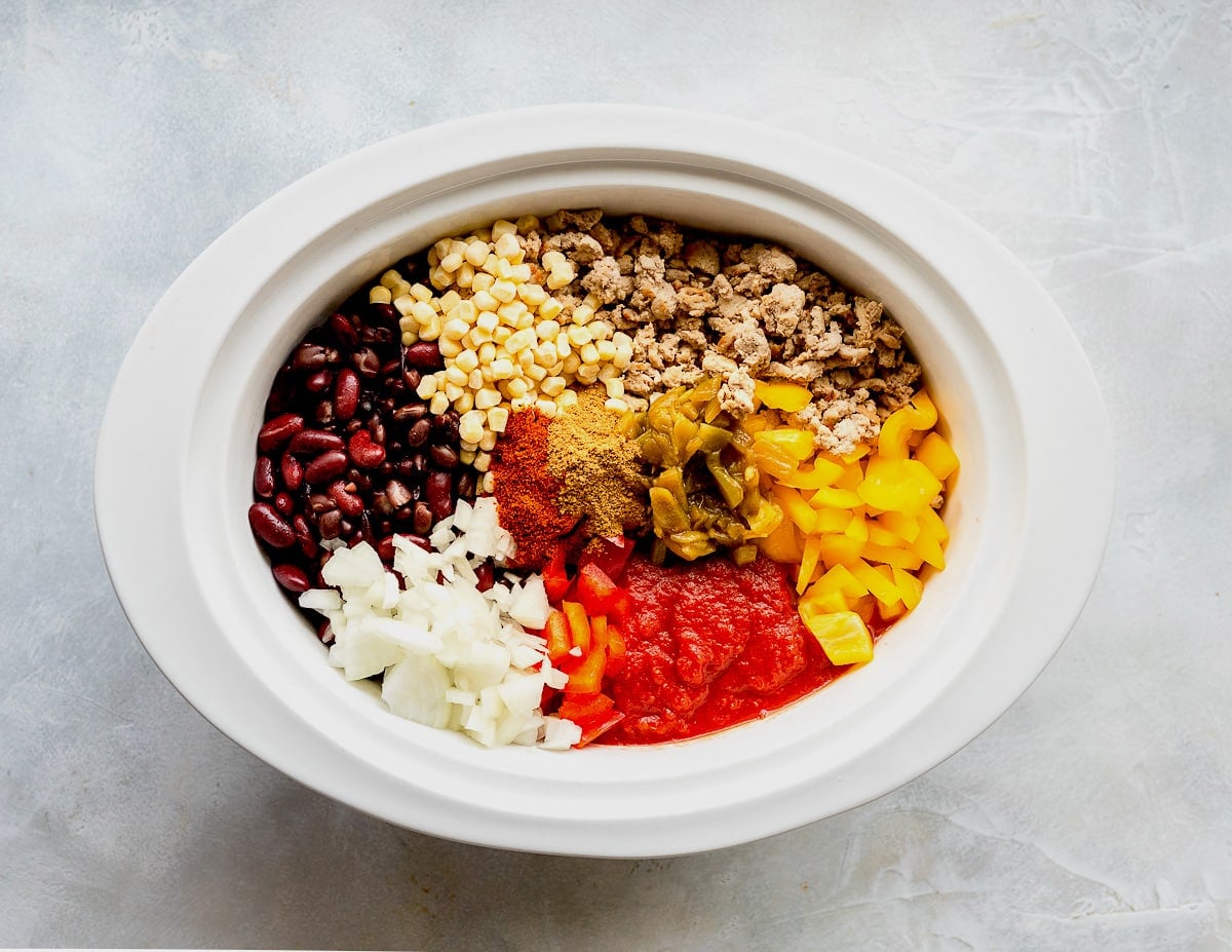 Slow Cooker Turkey Chili {Healthy} Two Peas & Their Pod