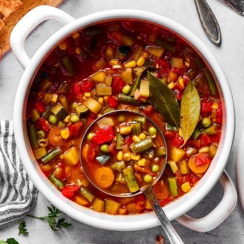 10-Spice Vegetable Soup (Freezer Friendly, Vegan, Gluten-Free