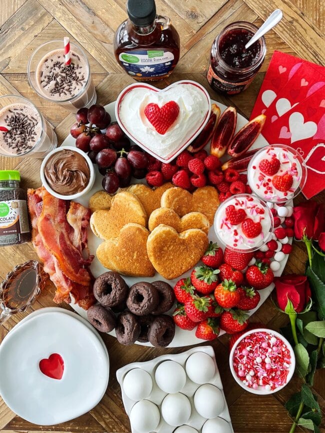 Valentine's Day Breakfast Board