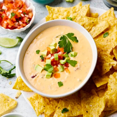 Homemade Queso Dip {No Processed Cheese!}