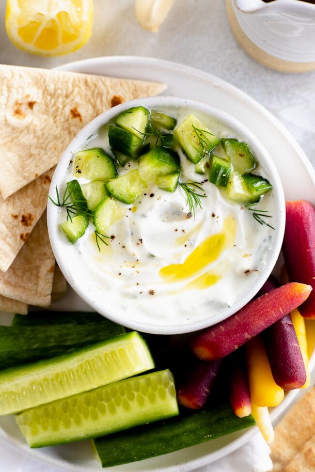 Tzatziki in a bowl