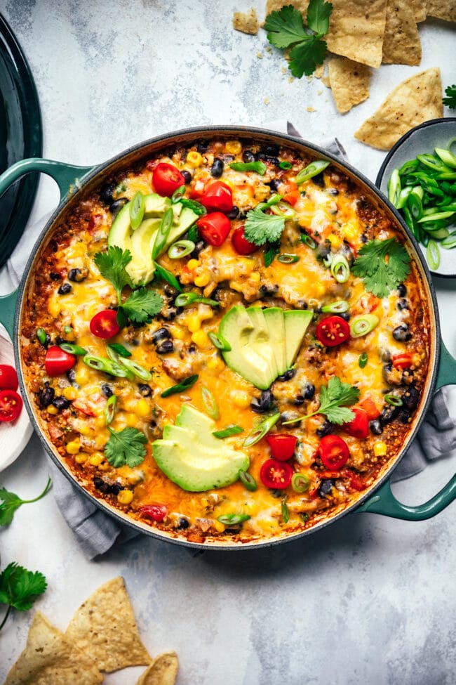 vegetarian taco skillet