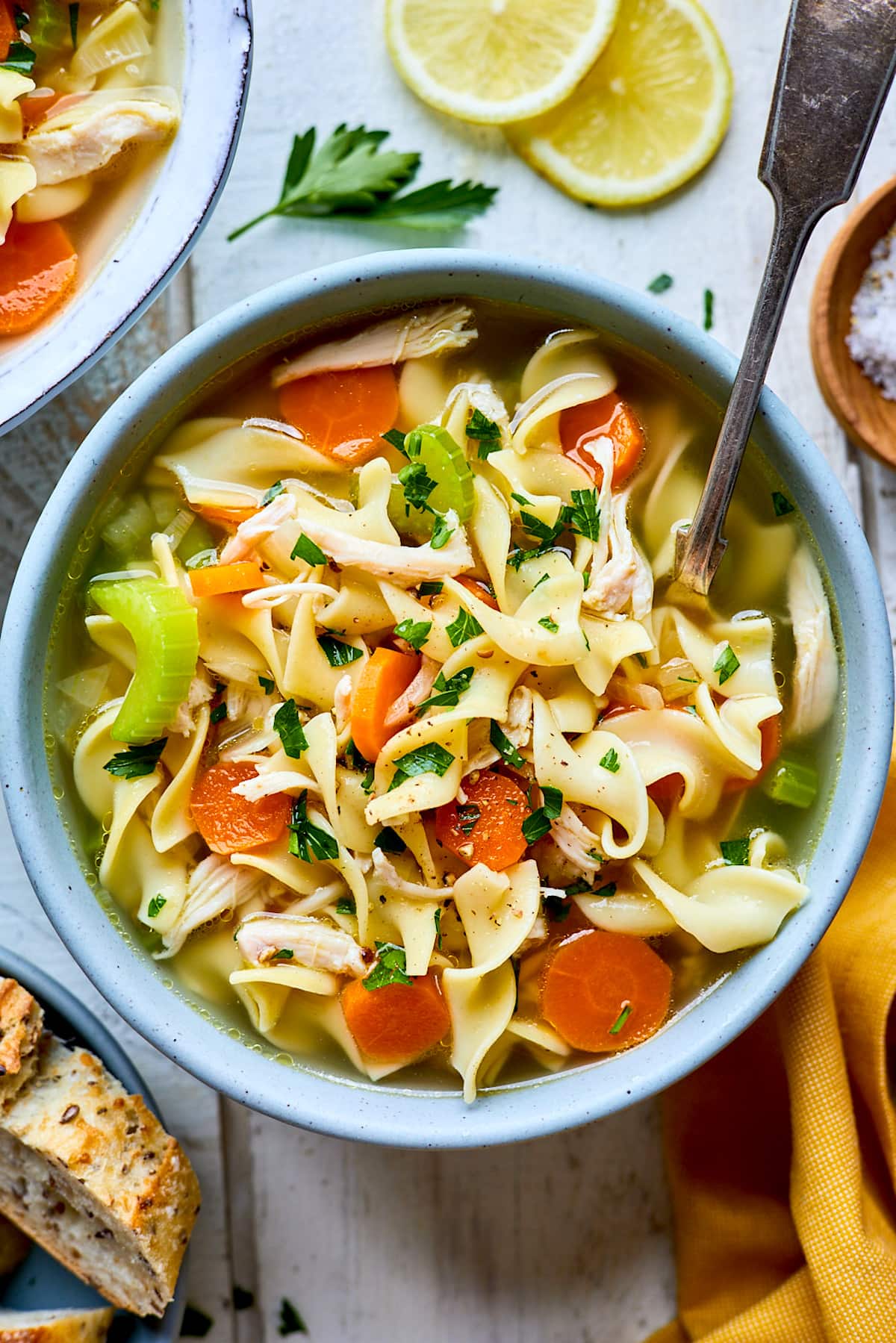 Creamy Chicken Noodle Soup - Two Peas & Their Pod