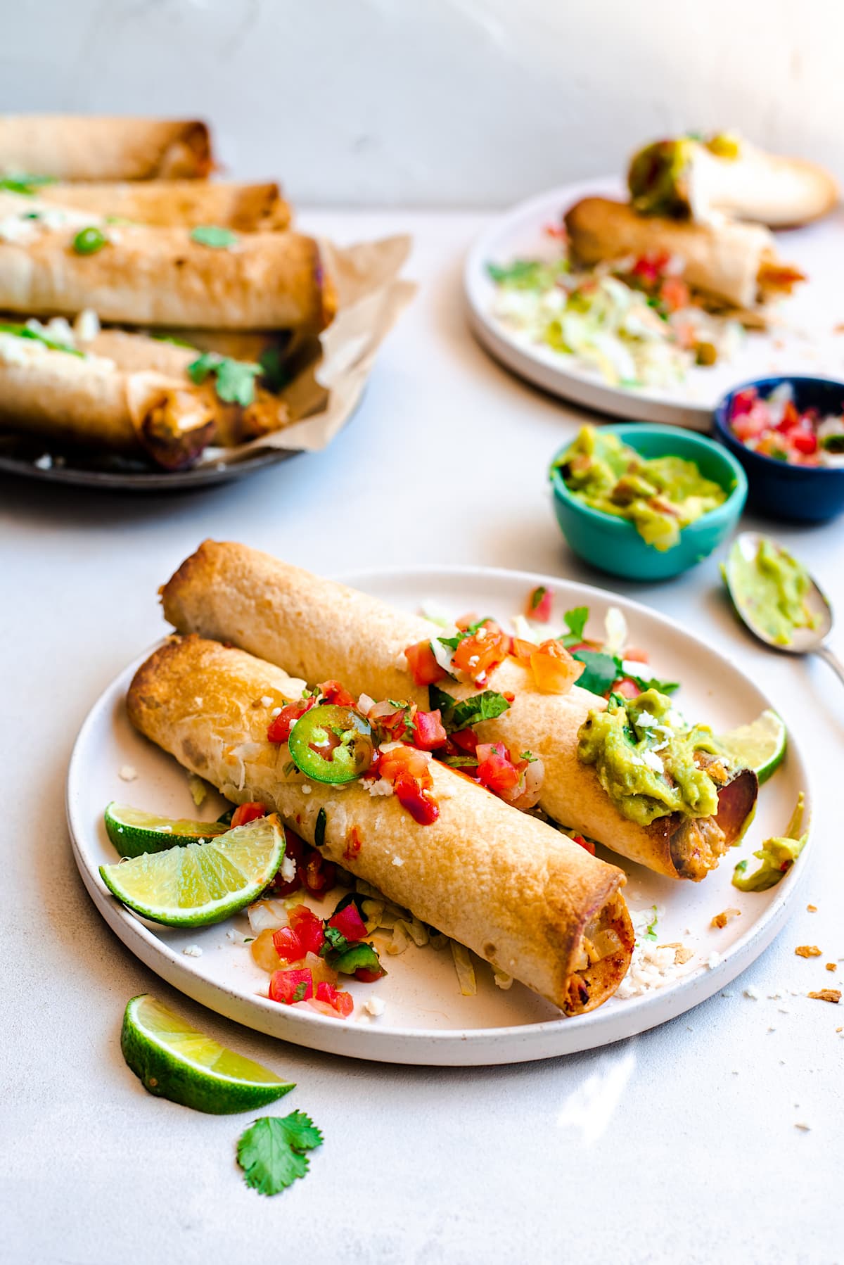 Easy Chicken Flautas {Rolled Tacos} Two Peas & Their Pod