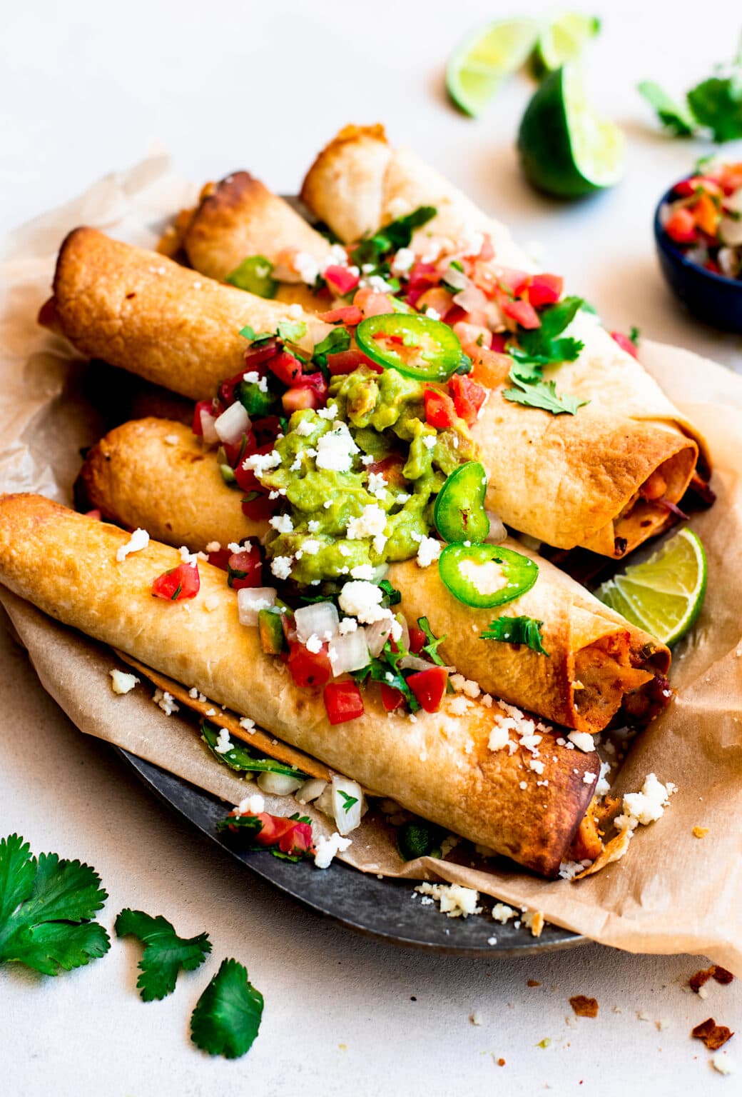 Easy Chicken Flautas {Rolled Tacos} Two Peas & Their Pod