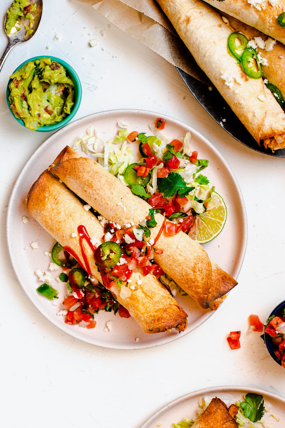 Easy Chicken Flautas {Rolled Tacos} Two Peas & Their Pod