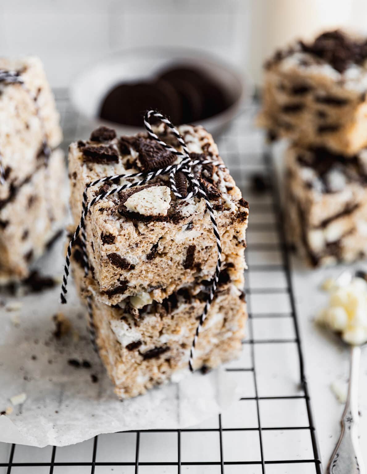 Oreo Rice Krispie Treats {Thick & Gooey} Two Peas & Their Pod