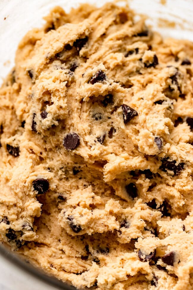 salted malted crispy chocolate chip cookie dough