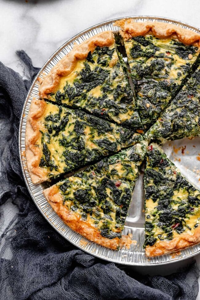 spinach quiche