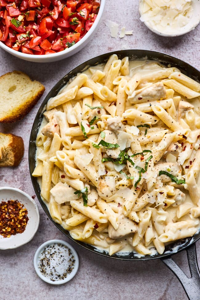 Creamy Chicken Penne Pasta Easy - Two Peas & Their Pod