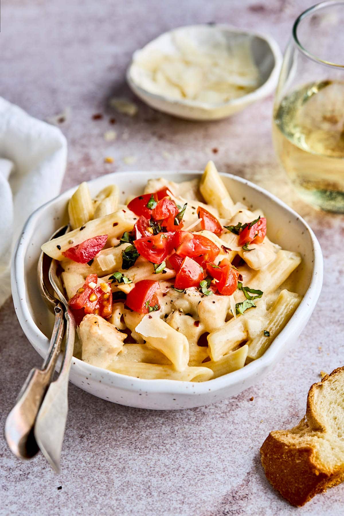 Creamy Chicken Penne Pasta Easy - Two Peas & Their Pod
