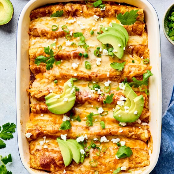 Easy Black Bean Enchiladas {Vegetarian} - Two Peas &amp; Their Pod