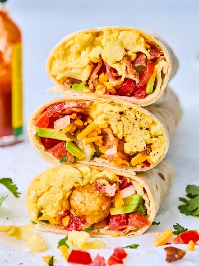 Breakfast Burrito - Two Peas & Their Pod