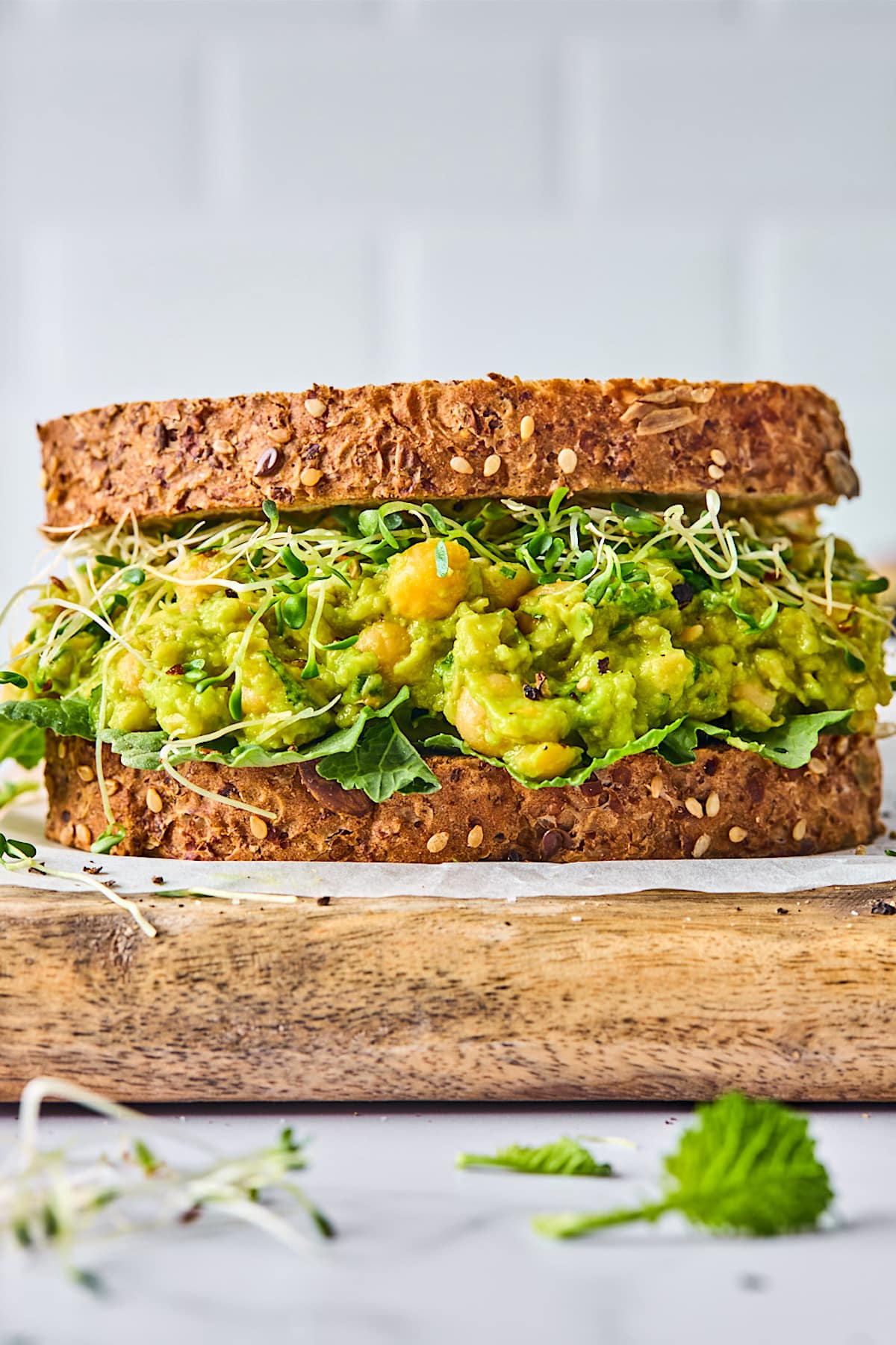 Smashed Chickpea Avocado Salad - Two Peas & Their Pod