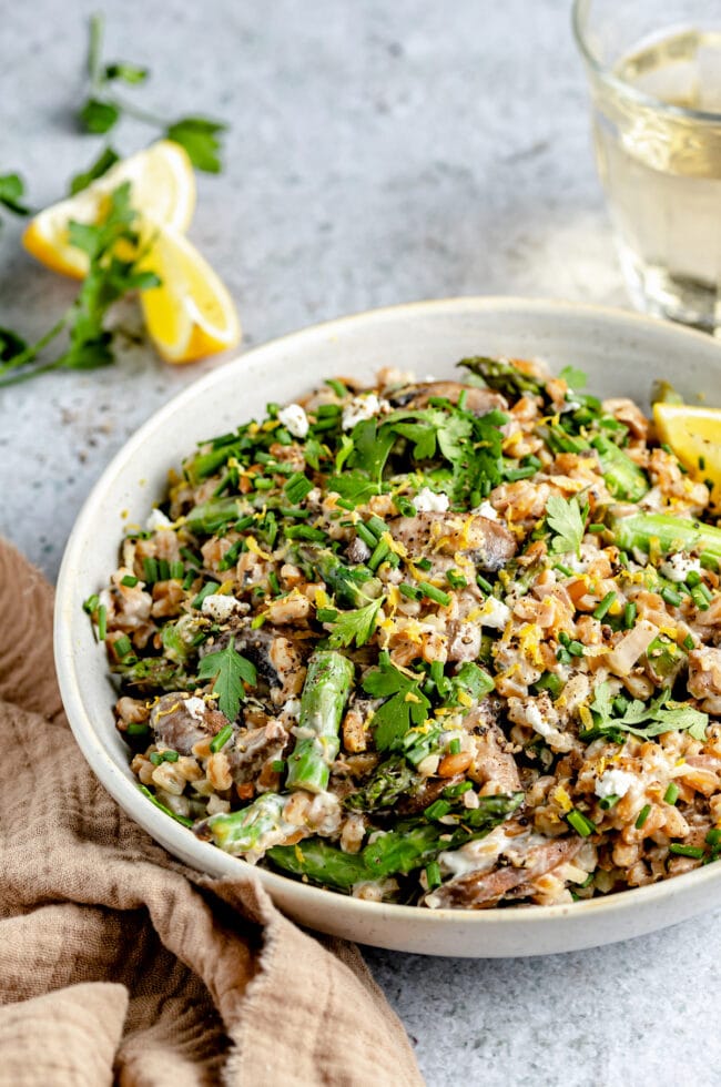 farro with mushrooms recipe