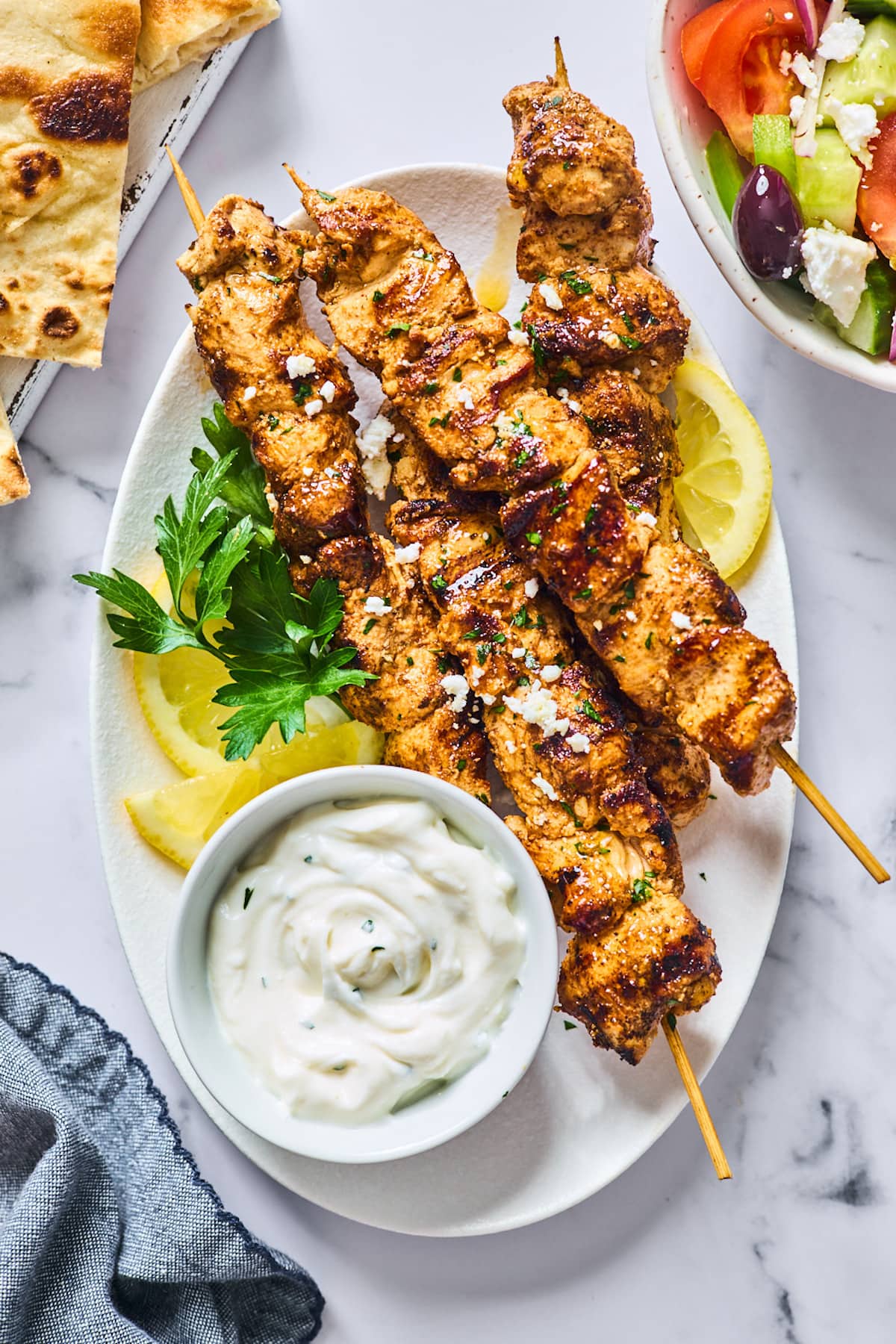 Greek Chicken Kabobs {Tender & Juicy} Two Peas & Their Pod