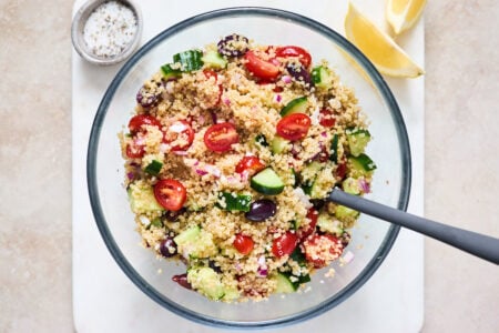 Greek Quinoa Salad {Fresh!} - Two Peas & Their Pod