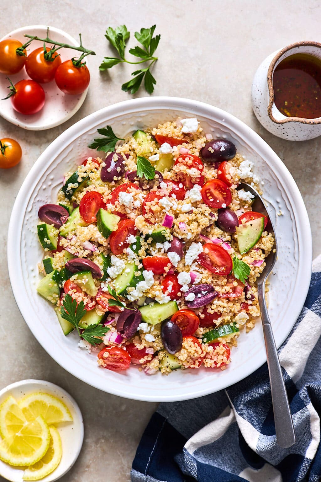 Greek Quinoa Salad {Fresh!} - Two Peas & Their Pod