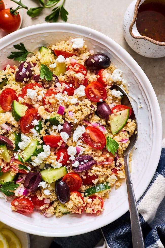 Geek quinoa salad recipe