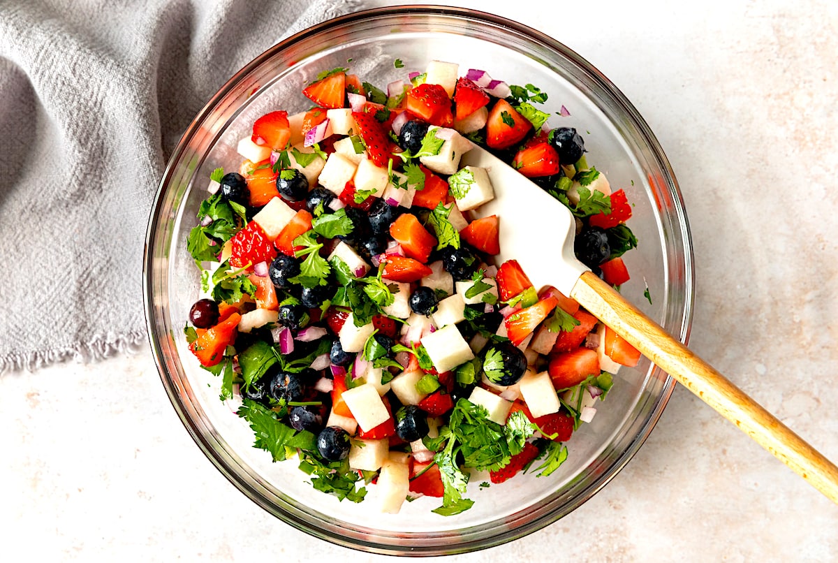 Blueberry Strawberry Jicama Salsa Two Peas & Their Pod