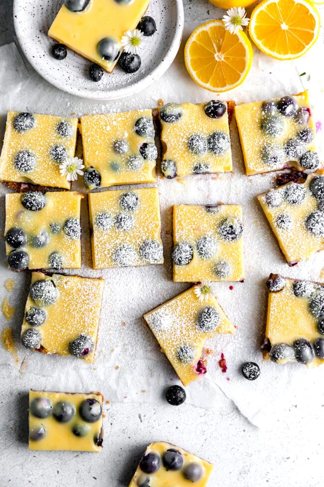 lemon blueberry bars