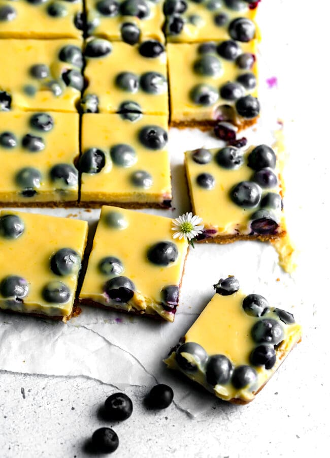 easy lemon blueberry bars