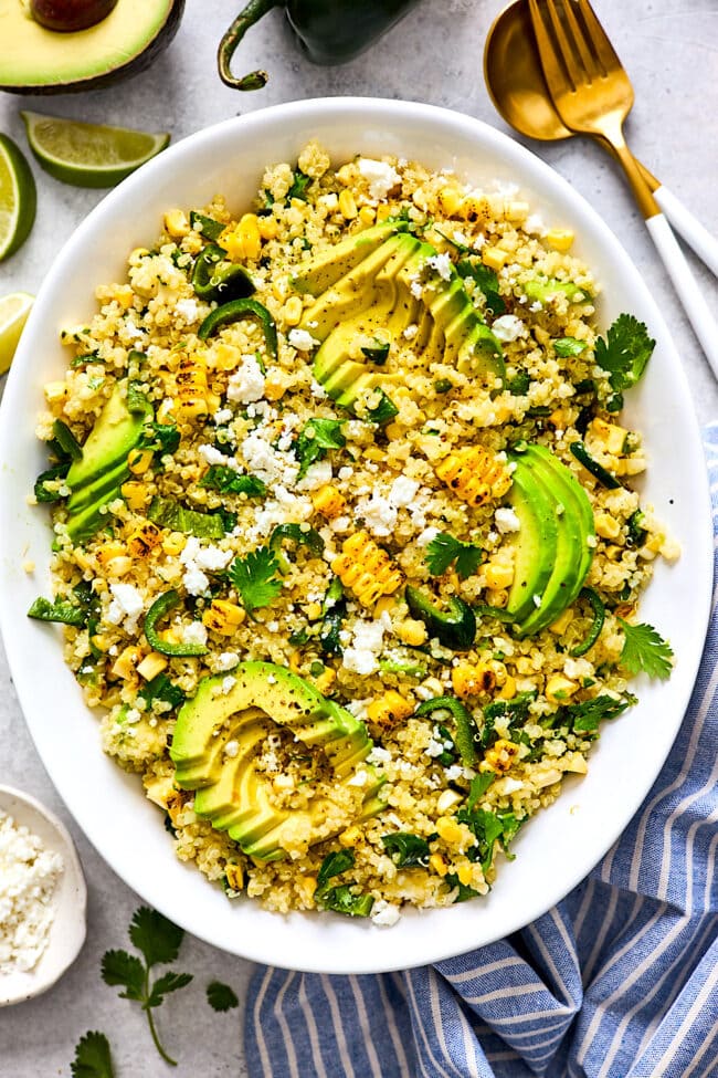 corn avocado quinoa salad