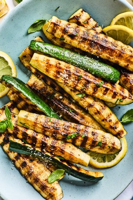 Grilled Zucchini {Easy & Healthy} - Two Peas & Their Pod