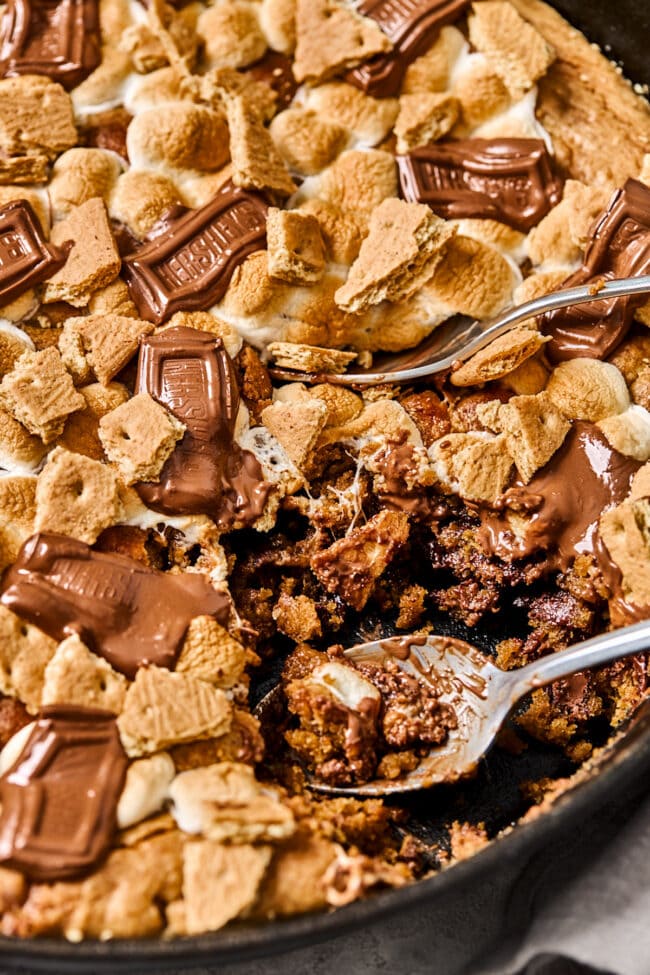 s'mores skillet cookie recipe