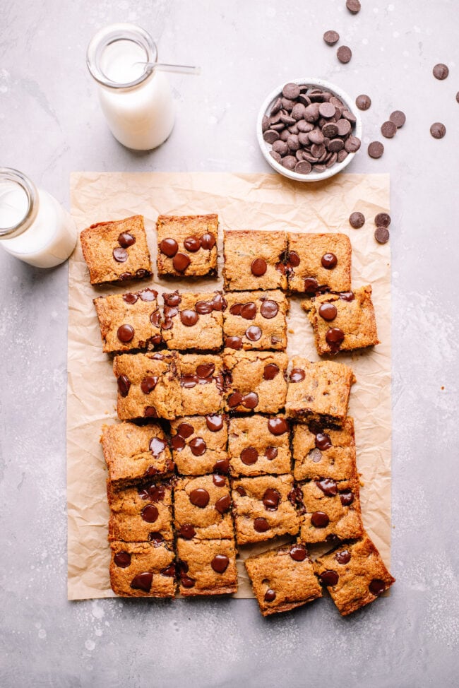 easy chocolate chip zucchini bars