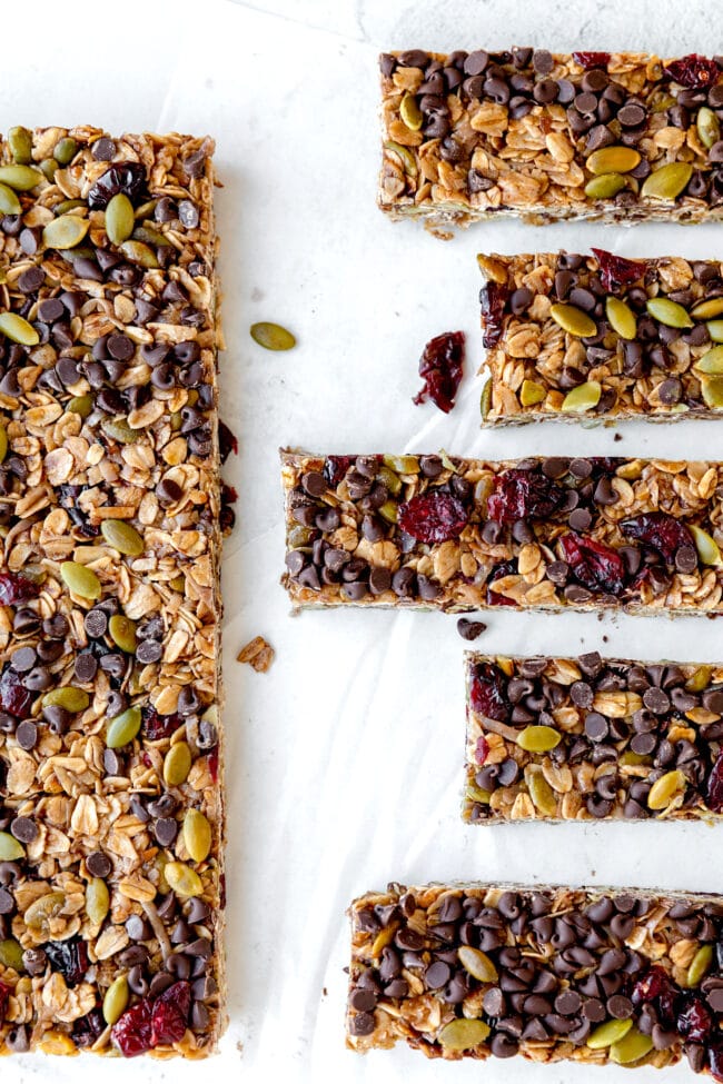 No-Bake Trail Mix Bars {more protein, less sugar}