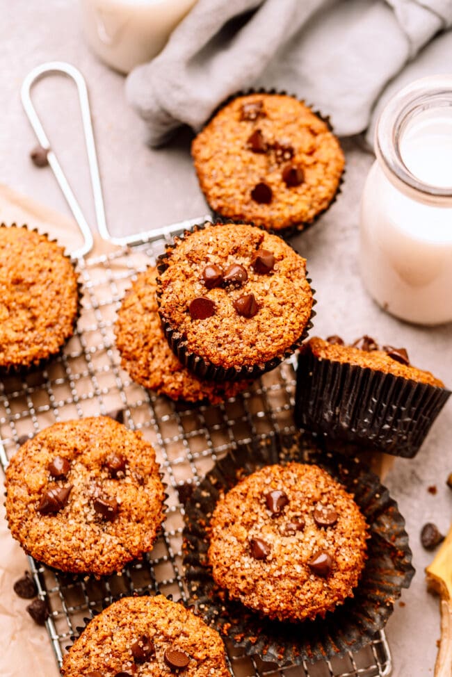 healthy banana muffins