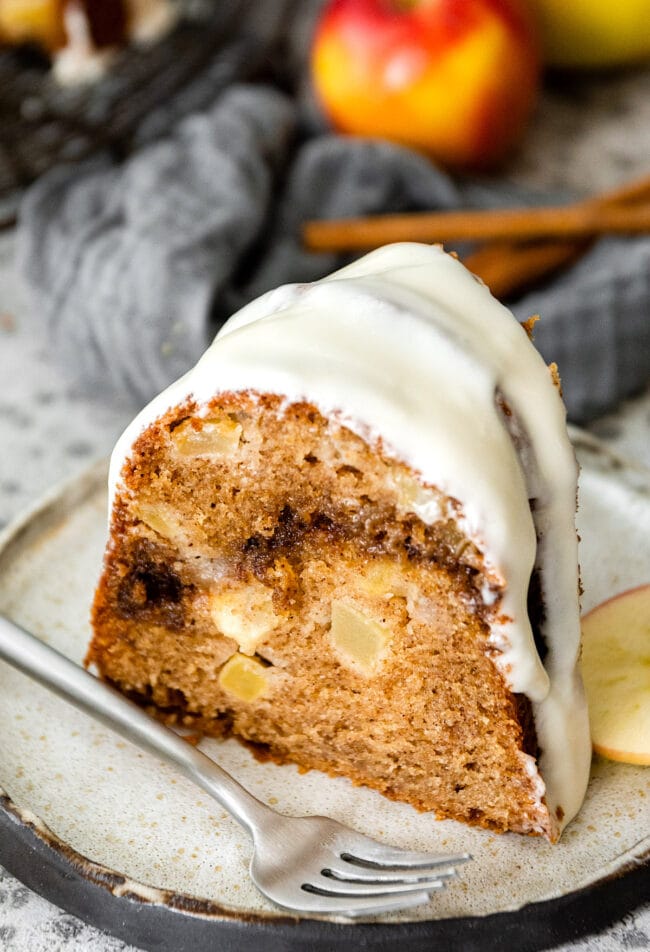 Apple Bundt Cake {Cream Cheese Frosting} - Two Peas & Their Pod