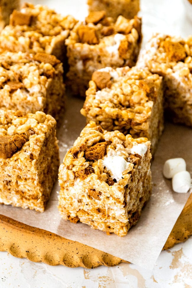 Brown Butter Biscoff Rice Krispie Treats