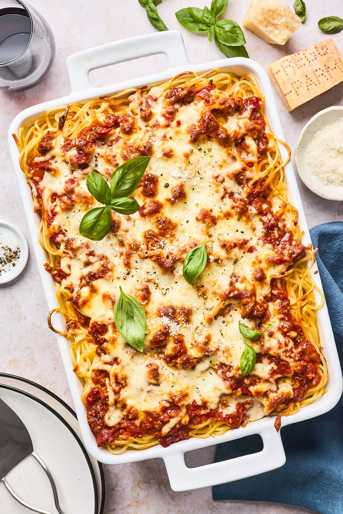 Baked Spaghetti {Family Favorite} - Two Peas & Their Pod