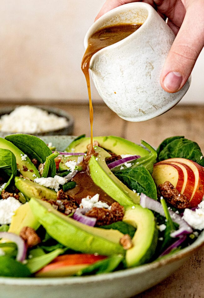spinach salad with balsamic dressing