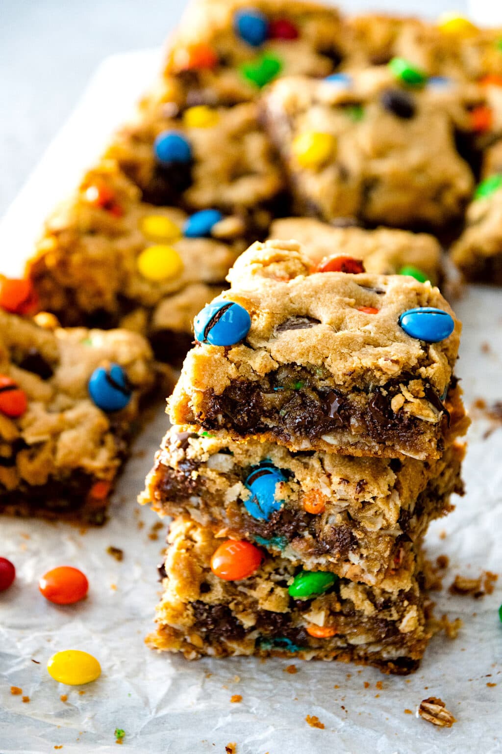 Monster Cookie Bars {Easy!} - Two Peas & Their Pod
