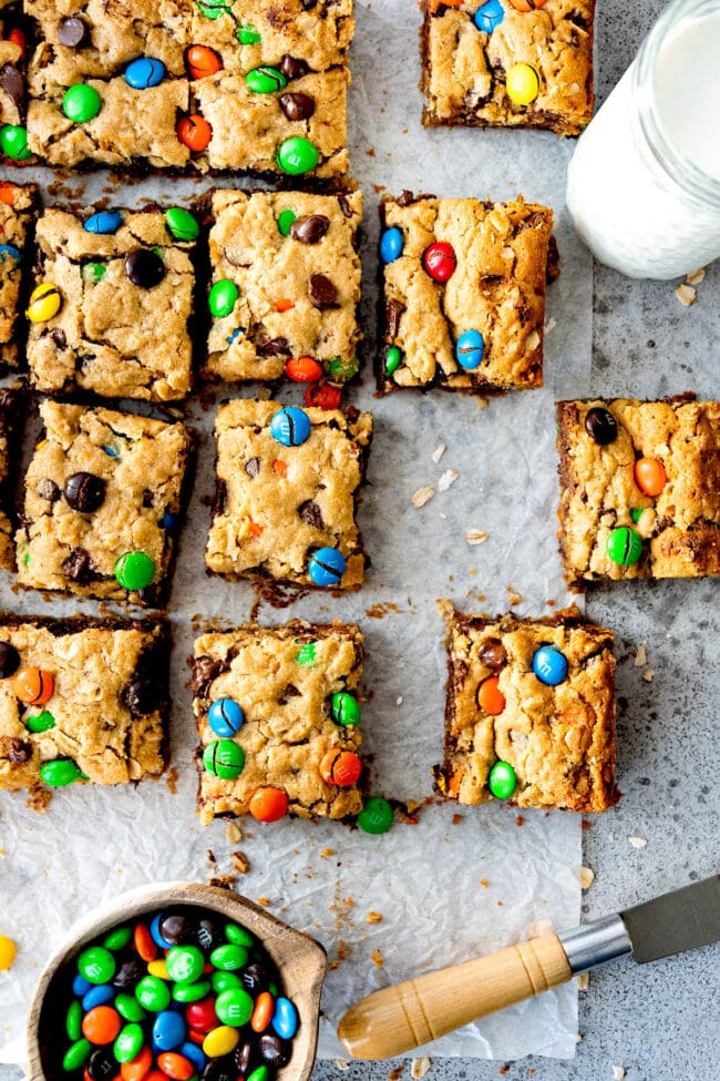 M&M Cookie Bars - Two Peas & Their Pod