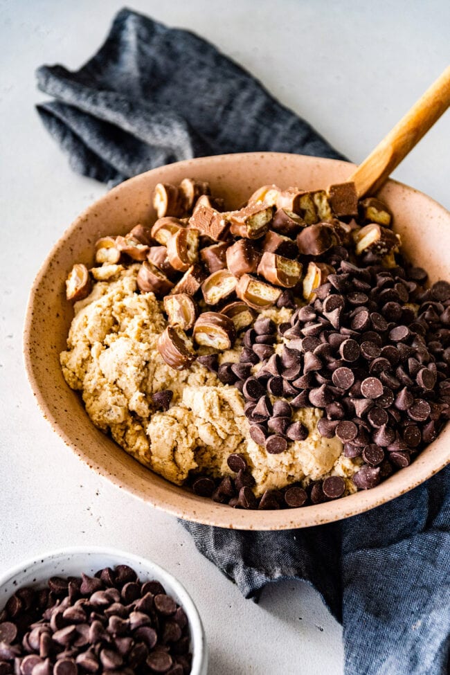 brown butter Twix cookie dough