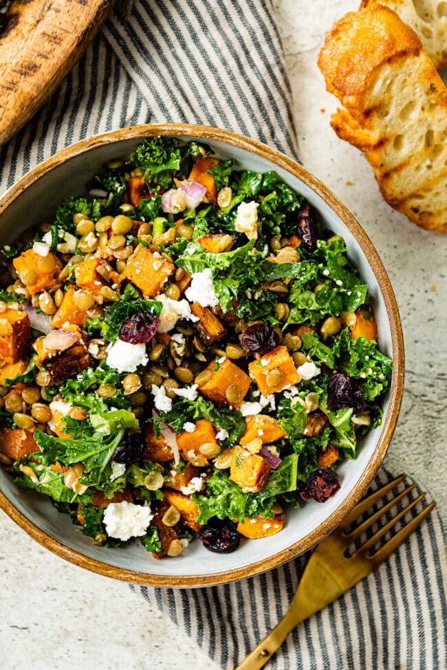 sweet potato lentil salad recipe