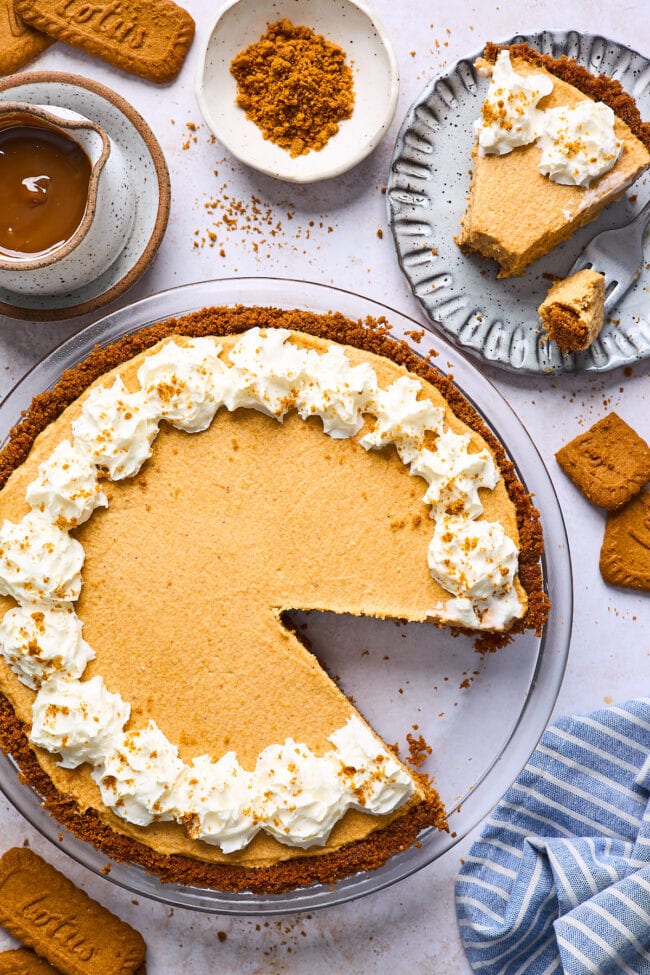 Biscoff Pumpkin Pie